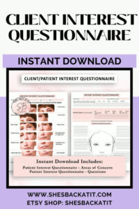 sample patient questionnaire printable patient questionnaire skin care beauty skin care questionnaire template example