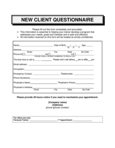 editable questionnaire form evaluation questionnaire form addressed to adult life insurance questionnaire template sample