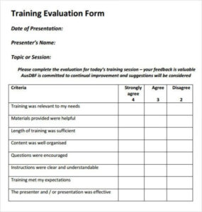 editable training evaluation form 15 download free documents in word pdf sample training feedback questionnaire template sample