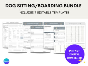 free dog boarding form template editable template dog report card dog information form dog dog sitting questionnaire template doc
