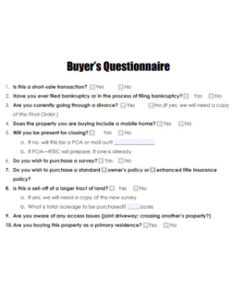free free 30 buyer questionnaire samples in ms word  google docs  google sheets  ms excel  apple home buyer questionnaire template pdf