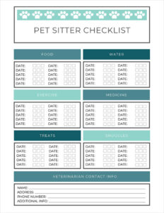 free free pet sitting templates dog sitting questionnaire template excel