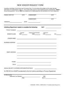 free new vendor request form template word fill out  sign online  dochub new supplier questionnaire template sample