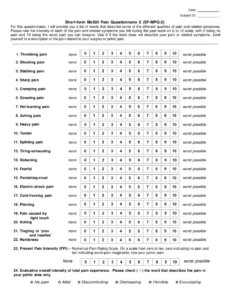 free shortform mcgill pain questionnaire  fill out sign online and download pdf  templateroller volleyball senior night questionnaire template