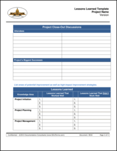 lessons learnt document template  pdf template lessons learned questionnaire template pdf