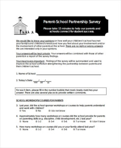 printable free 13 sample parent survey templates in pdf  ms word ofsted parent questionnaire template pdf