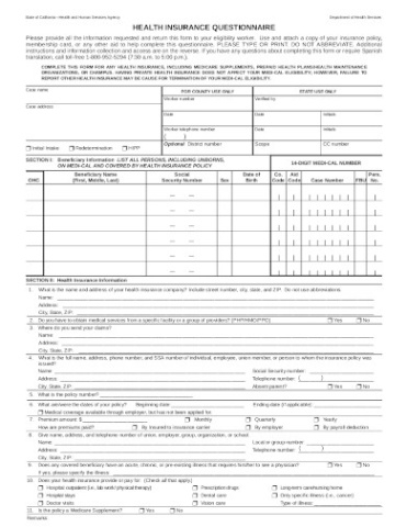 printable insurance coverage questionnaire  fillable online homeowner insurance questionnaire   all auto insurance questionnaire template excel