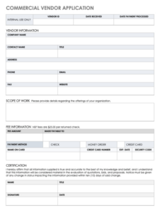 printable new vendor setup form excel template beautiful baseba  vrogueco new supplier questionnaire template