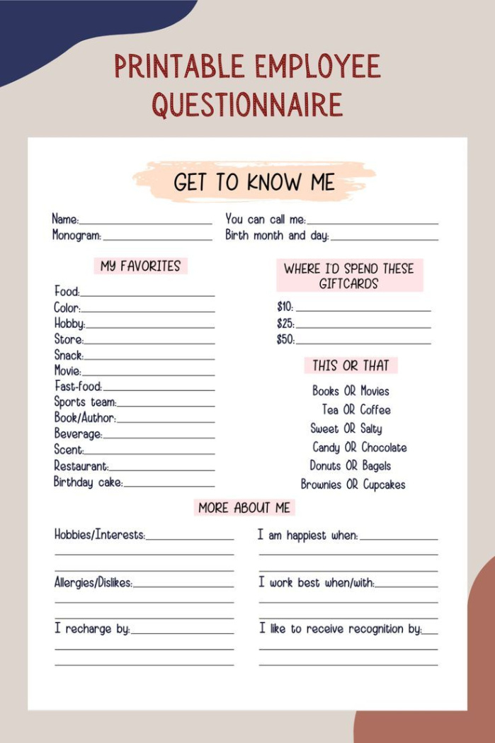 printable personal likes and dislikes questionnaire personal stylist questionnaire template word