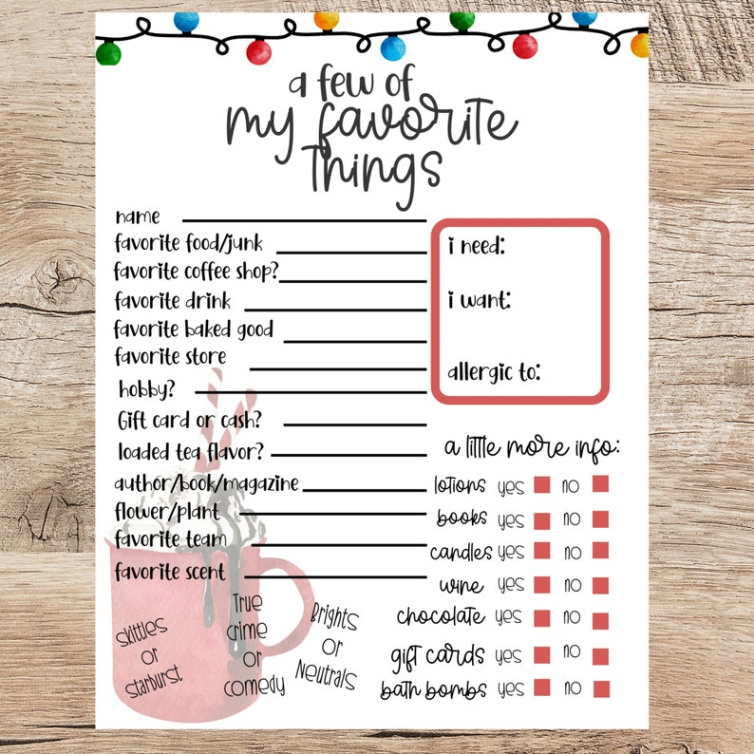printable secret santa questionnaire for gift exchangechristmas secret santa questionnairesecret santa gift exchange questionnaire template example
