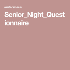 printable senior_night_questionnaire  senior night night seniors volleyball senior night questionnaire template