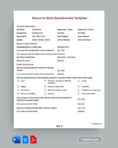 printable vendor questionnaire template  word  pdf  google docs  highfile vendor onboarding questionnaire template