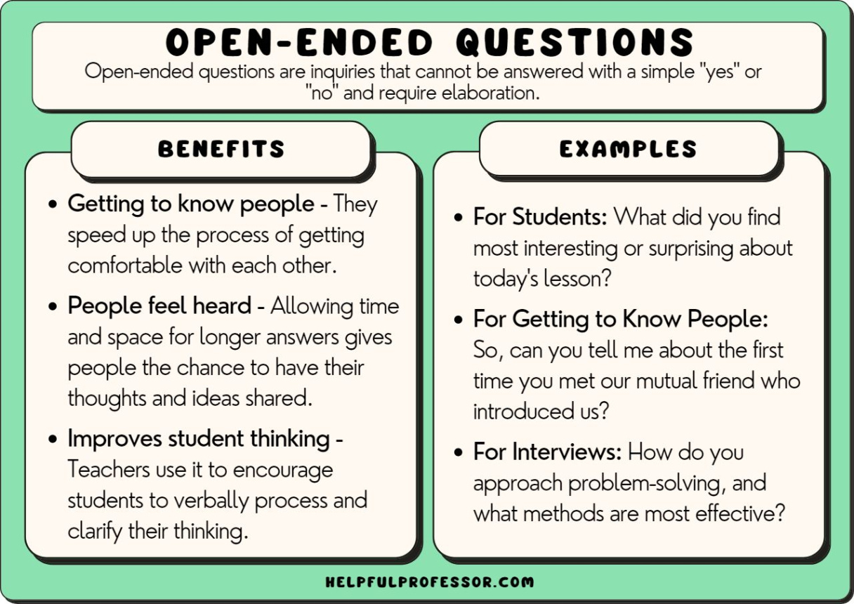 questionnaire sample for students open ended questionnaire template doc