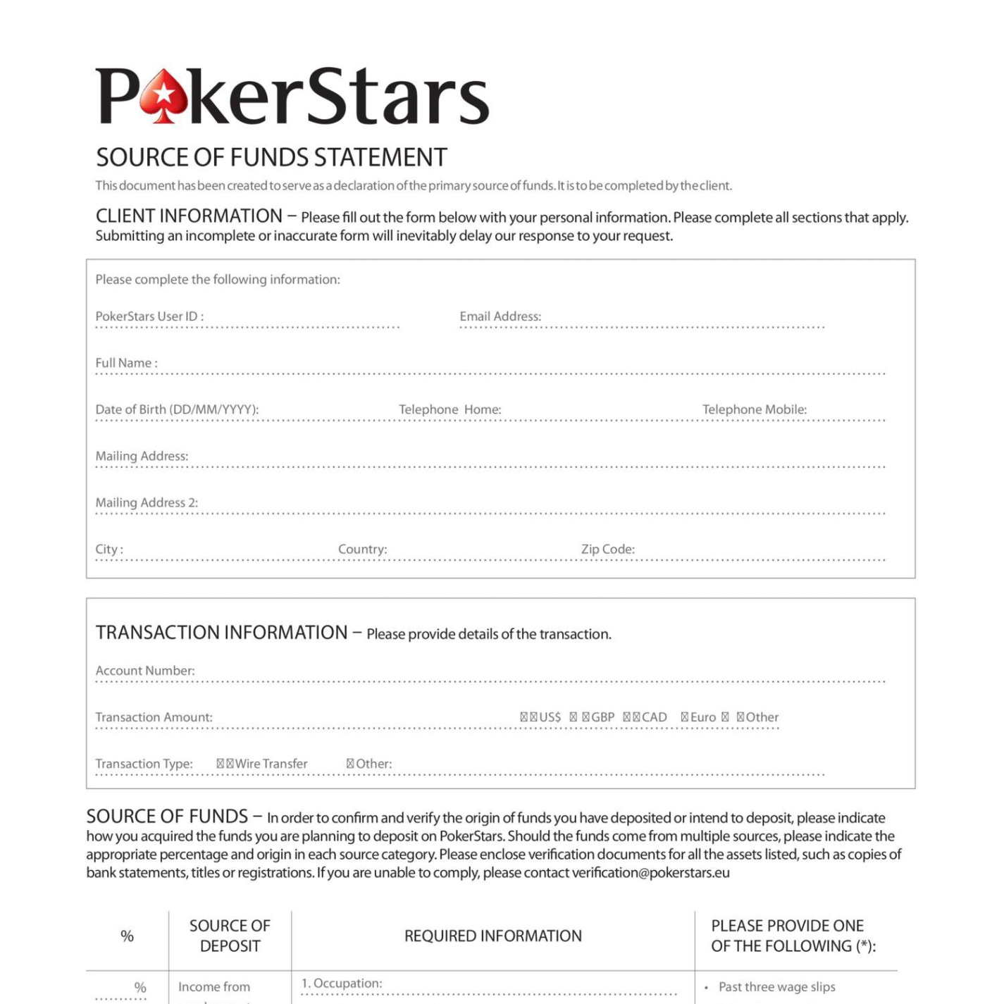 sample 1_source of funds form eng eupdf  docdroid source of funds questionnaire template doc