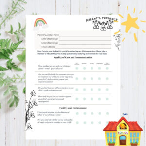 sample daycare parent survey form canva template  pdf printable printable parent feedback template ofsted parent questionnaire template doc