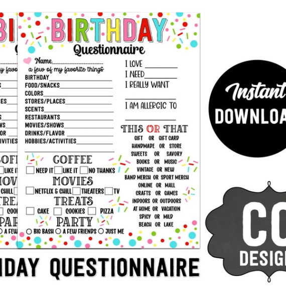 sample favorite things list  etsy office birthday questionnaire template doc
