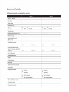sample free 9 financial questionnaire forms in pdf  ms word with business financial planning questionnaire template