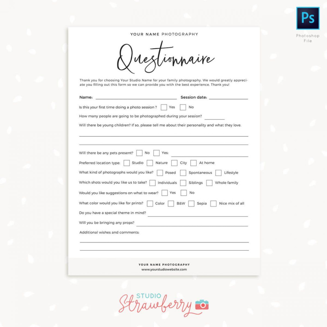 sample photography client questionnaire template  printable word searches wedding photography client questionnaire template sample
