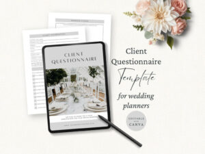 sample printable wedding planner questionnaire template bride  groom client intake form editable wedding planner questionnaire template example