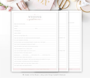 sample wedding photography questionnaire template editable wedding  etsy wedding photography client questionnaire template