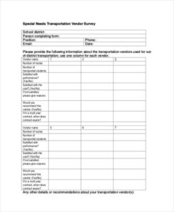 supplier survey template approved supplier questionnaire template example